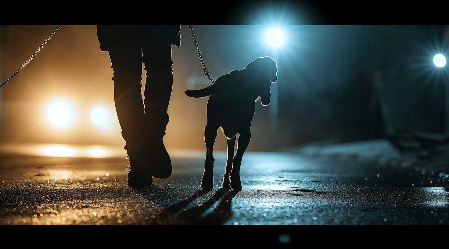 Sicherheit beim Spielen mit Hunden im Dunkeln